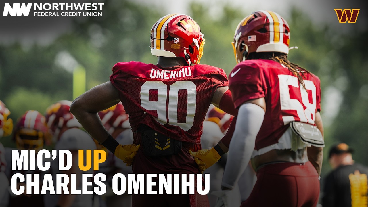 Charles Omenihu Mic'd Up During Week 1 Of Training Camp | Washington Commanders | NFL