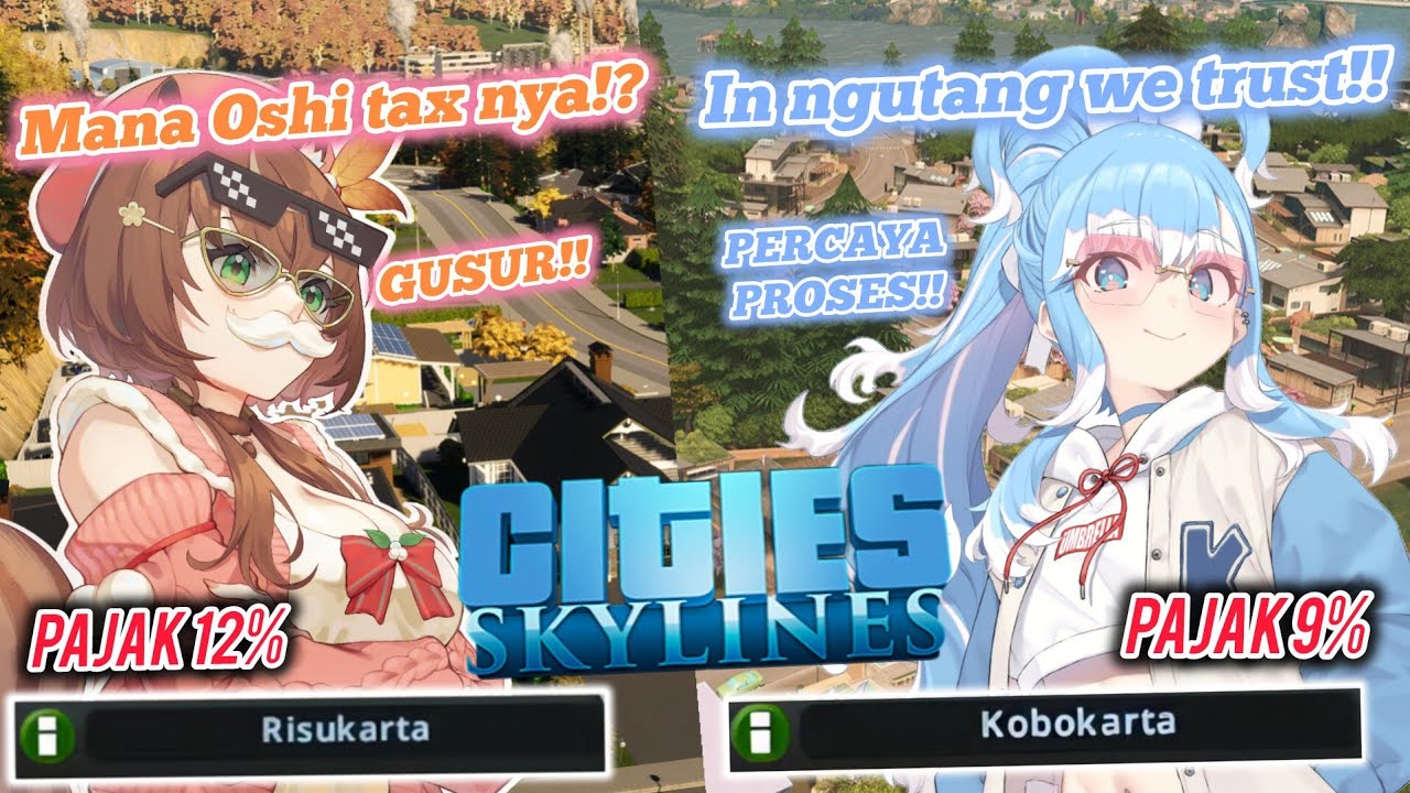 [Full Moment] Risukarta VS Kobokarta, kelakuan Risu & Kobo day 1 jadi Walikota [Hololive ID Clips]