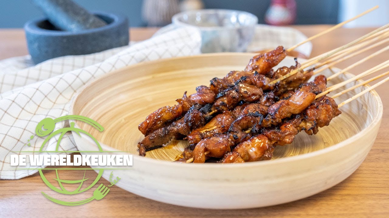Saté ayam – Indonesische kipsaté | De Wereldkeuken