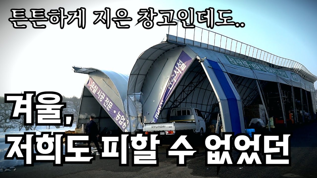 이번 폭설은 무시무시했죠, 모든 농가분들 화이팅입니다 #청보농자재 #청보 #비닐하우스