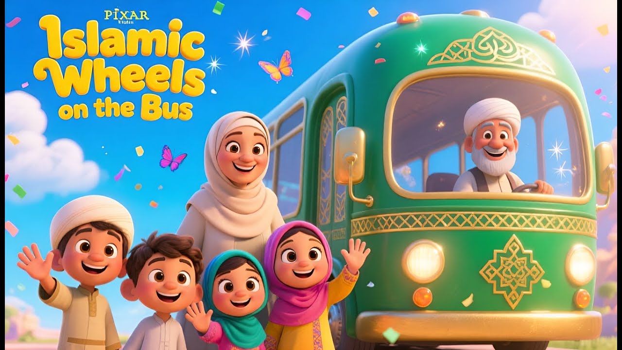 Islamic Wheels on the Bus (magical version) | La Ilaha Illallah & Subhanallah etc. | Muslim kids