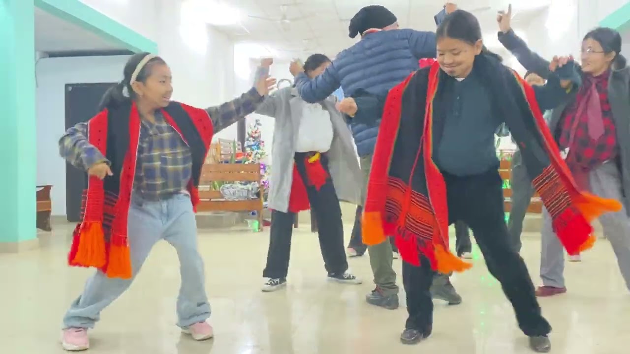 Akhou Guang O Zion Ram | Funny Dance by Sunday School Students | Binnakandi Baptist Church 