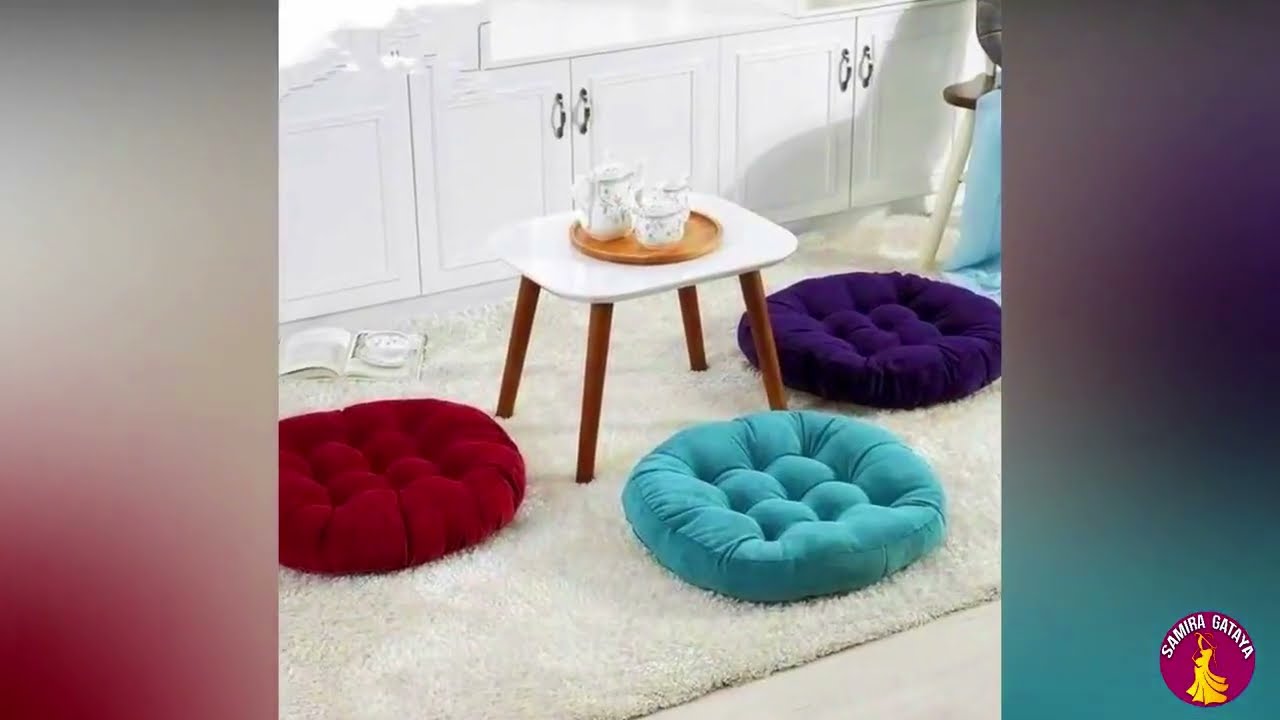 Round chair cushion