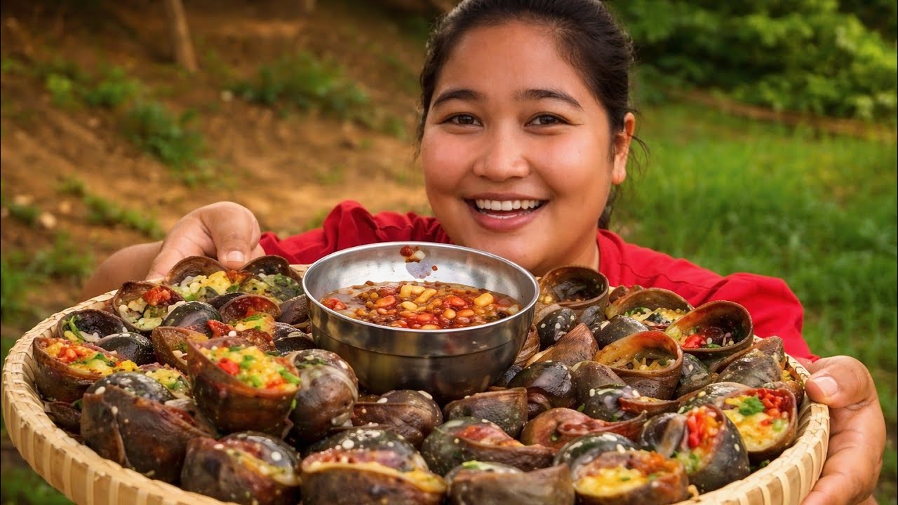 🔥🐌 BBQ Snail + Egg 🍳 + Chili 🌶️ | Wokology Special 😍