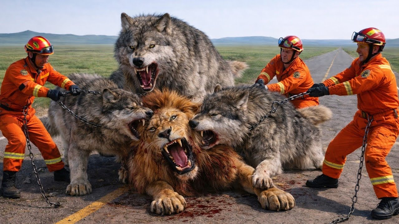 Heroic Rescue Team Saves A Lion From Giant Wolf 🐺 | The Deadliest Battle in Ancient History (P-7)