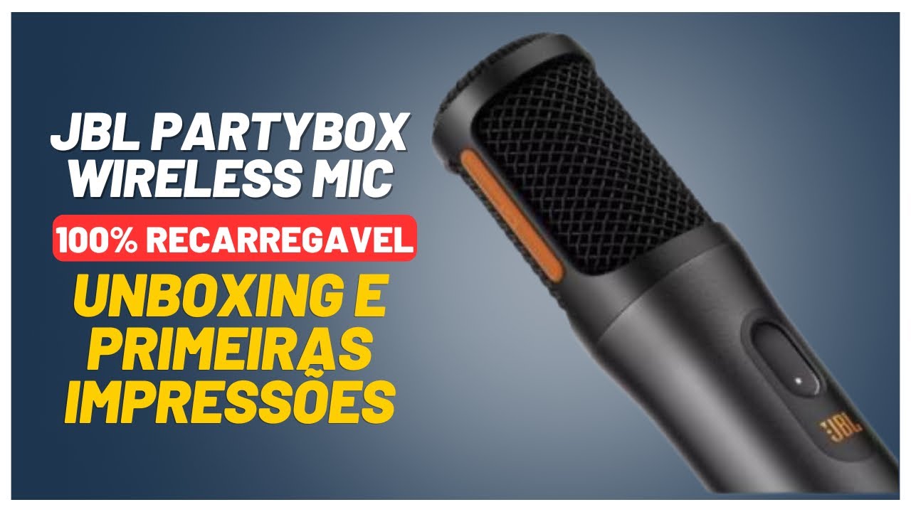 JBL Partybox Wireless Mic - Unboxing e Primeiras Impressões