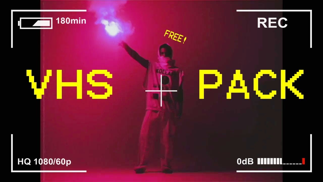 [FREE] 20 VHS / Film / Camera Overlay Pack ! (Retro 80s, Blue Screen, Super 8 Film, etc.)