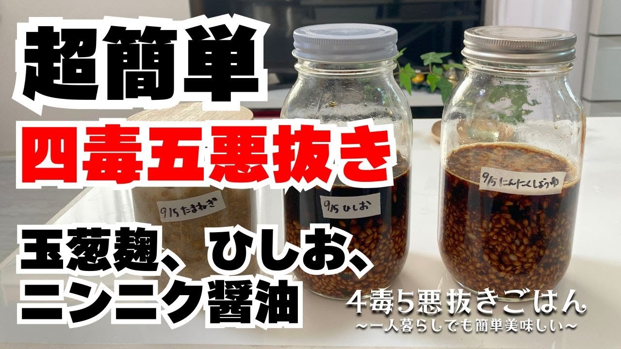 【四毒抜き】麹3種/玉ねぎ麹/ひしお醤油/ニンニク醤油麹【4毒5悪抜き】