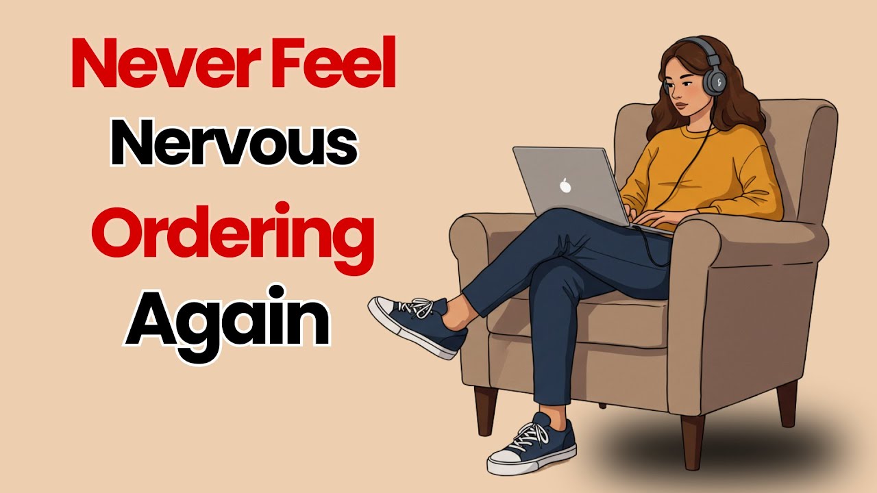 English Dialogue |  Ordering Food Confidently Solo | English Podcast