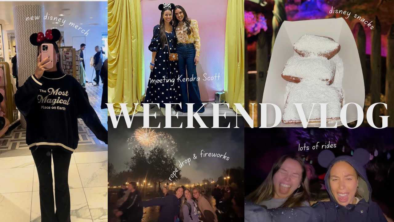A weekend in my life as a Disney local💛 All 4 WDW parks, meeting Kendra Scott, car chats & fireworks