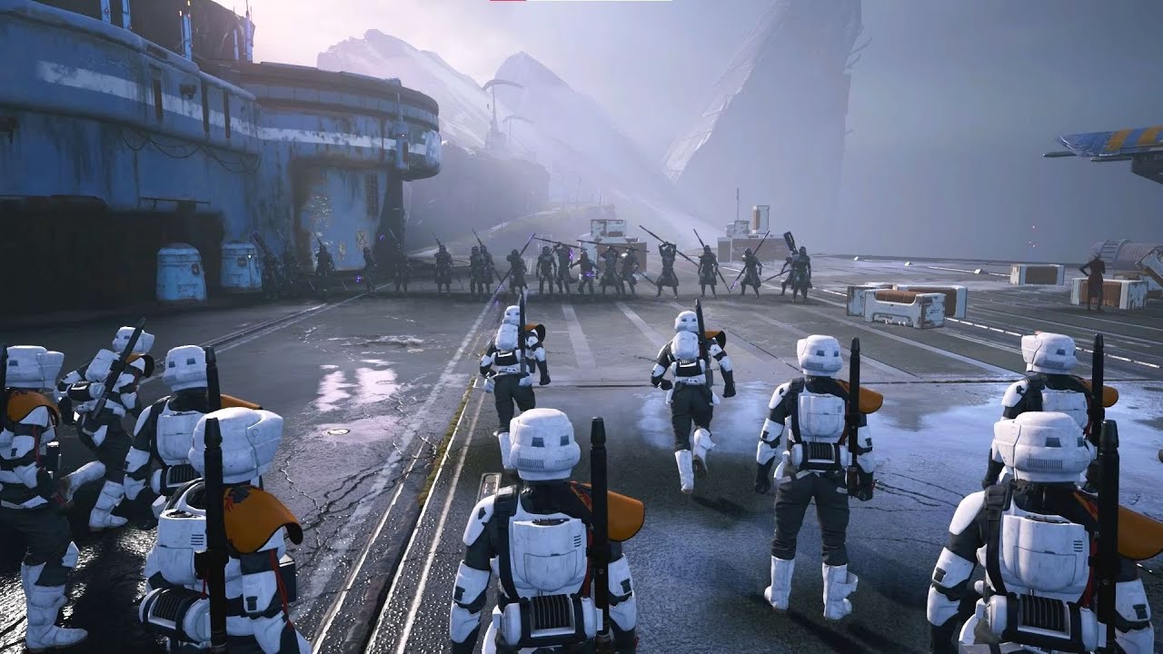 Purge Troopers VS Scout Troopers | Star Wars Jedi Fallen Order | NPC Wars