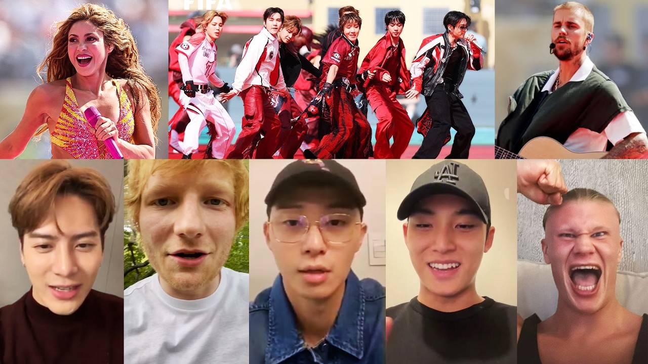 Famous Reaction on BTS Historic World Cup Half-Time Show, with Shakira, Justin bieber & Madonna