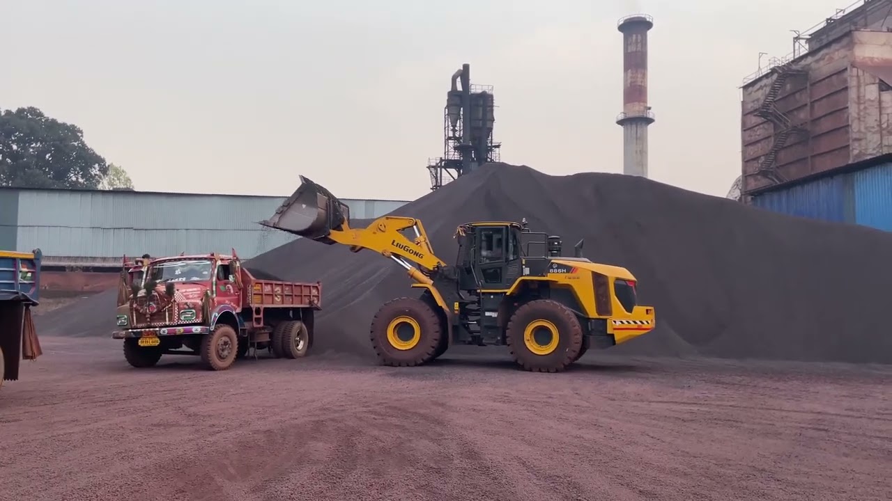 LIUGONG 886H WHEEL LOADER || Iron Ore Pellet Loading