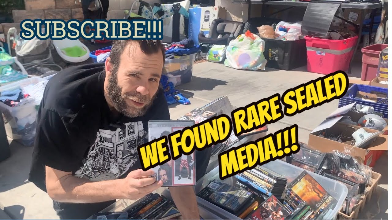 media quest episode 3: We hit a jackpot while hunting for rare DVD's at garage sales!!!