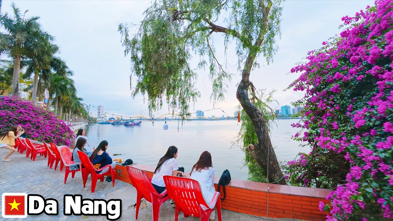 DA NANG VIETNAM Amazing Han River Walk to Dragon Bridge is Absolutely Stunning Very Beautiful