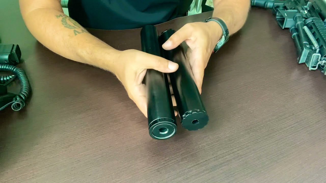 Silenciador ou Supressor para arma de fogo.
