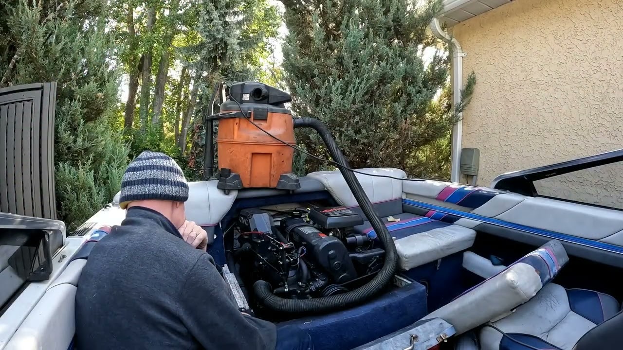 Bayliner Winterization Using ShopVac