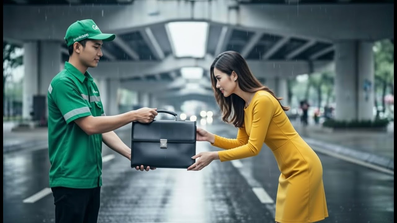 Dầm mưa giữ tài liệu cho người lạ, anh xe ôm không ngờ cái kết đổi đời