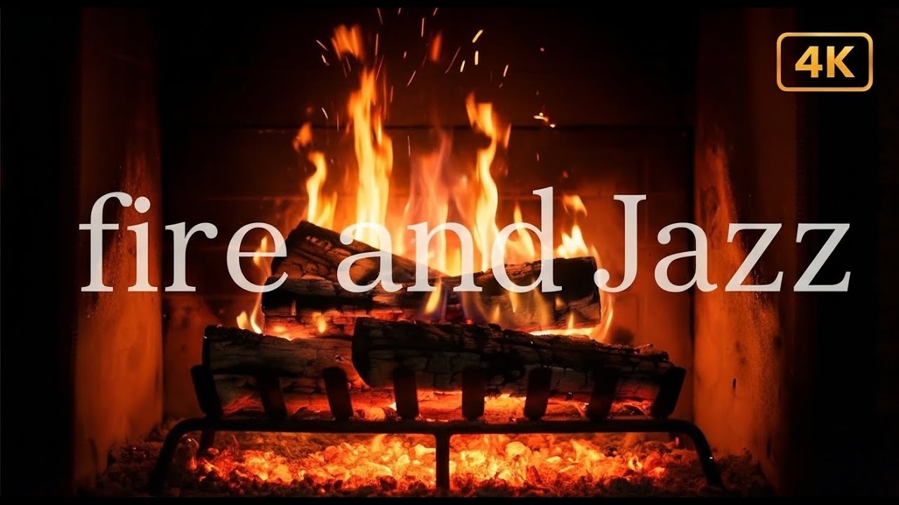 Smooth Jazz & Fire 🔴 LIVE | Calm Lounge Session
