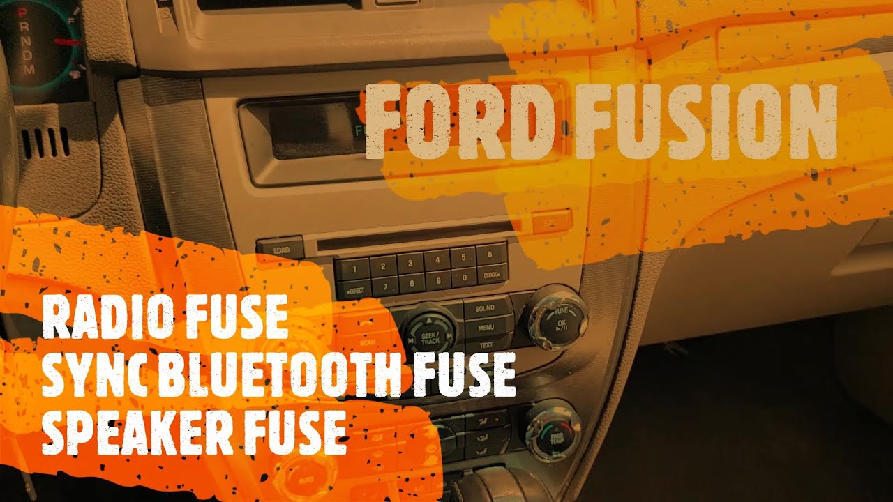 Ford Fusion RADIO / BLUETOOTH / SPEAKERS Fuse Location
