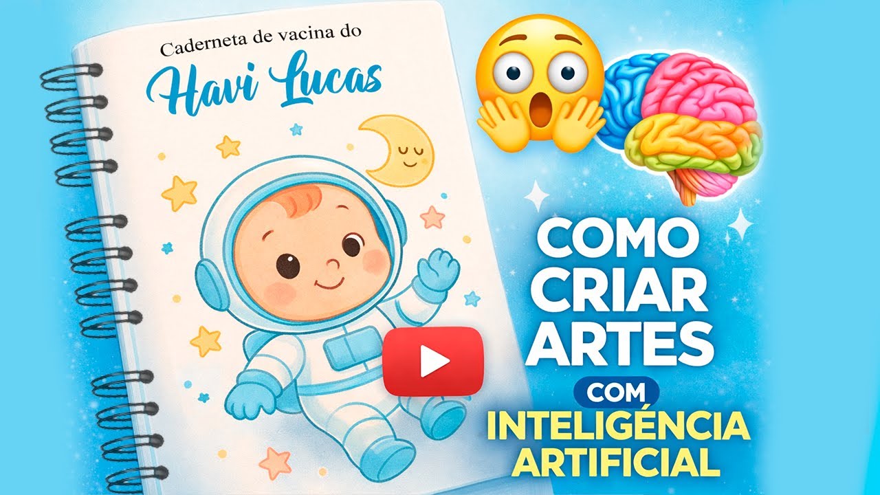Como fazer arte para capa de caderneta e agenda usando inteligencia artificial