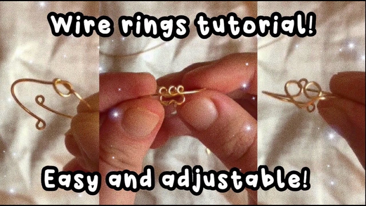 EASY WIRE RINGS // simple tutorial (adjustable)