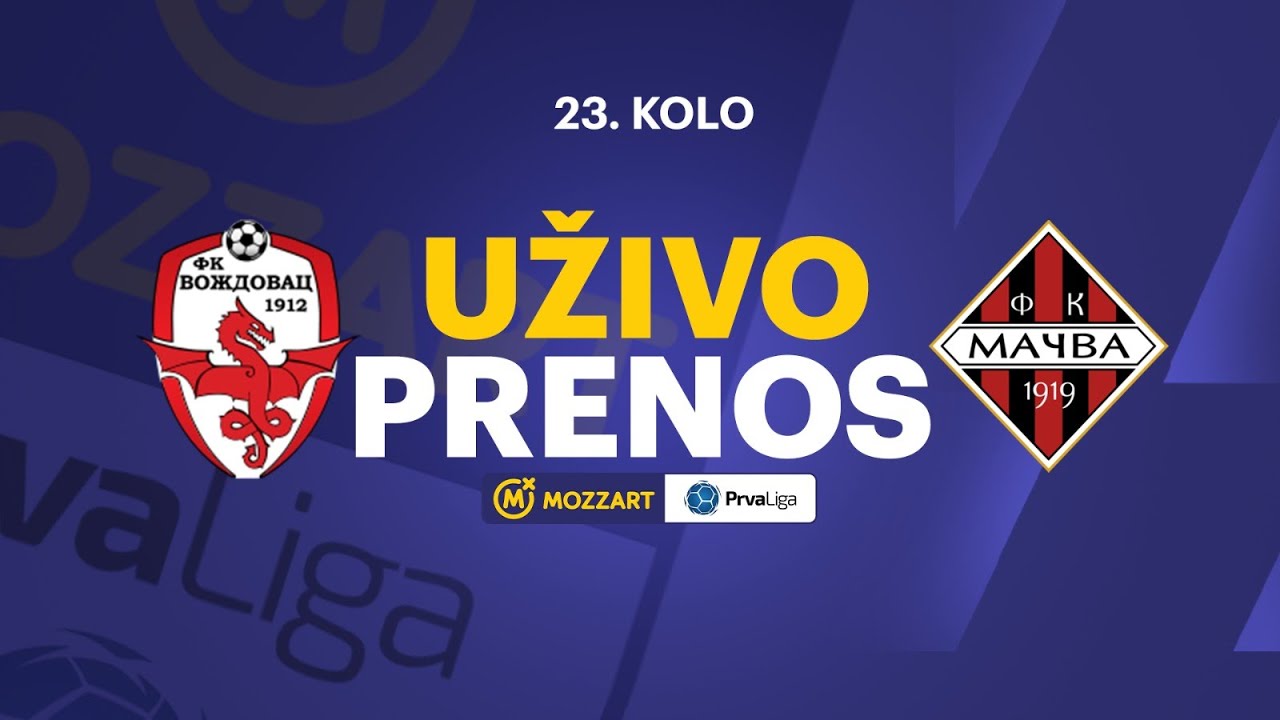Voždovac - Mačva Mozzart Bet Prva liga Srbije 2024/25 23. Kolo