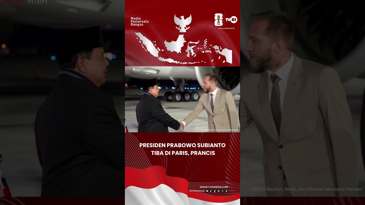 Presiden Prabowo Subianto Tiba di Paris, Prancis