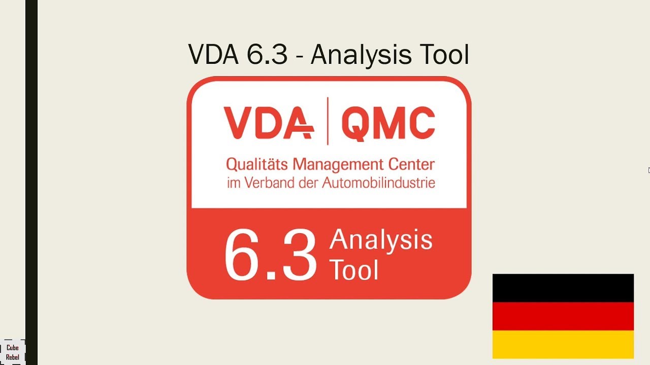 VDA 6.3 Analysis Tool -  Deutsch