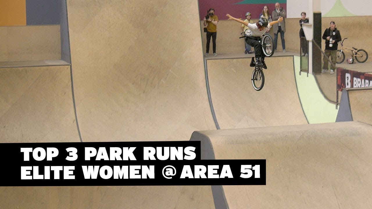 UCI #BMX Freestyle Park Contest @ Area 51 Eindhoven – Top 3 Runs Elite Women