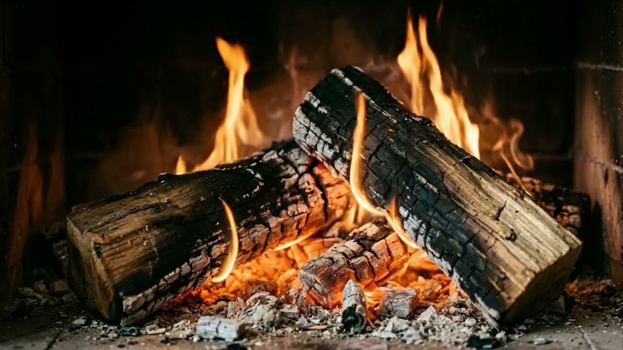 Уютный Камин 4K 60FPS 🔥 6ЧАСОВ Релакса и Звуков Огня 