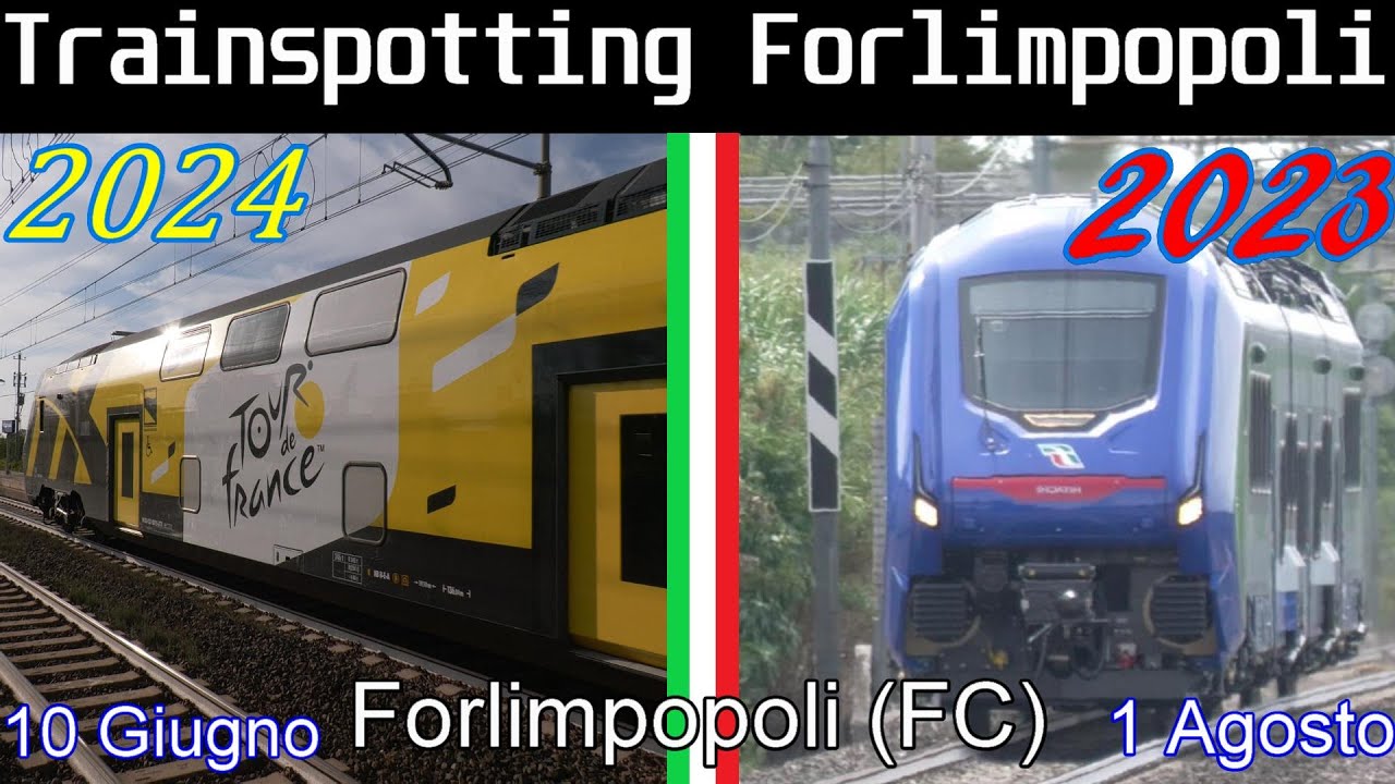 Treni a Forlimpopoli pt.2 | Linea Adriatica | Estate 2023/Estate 2024