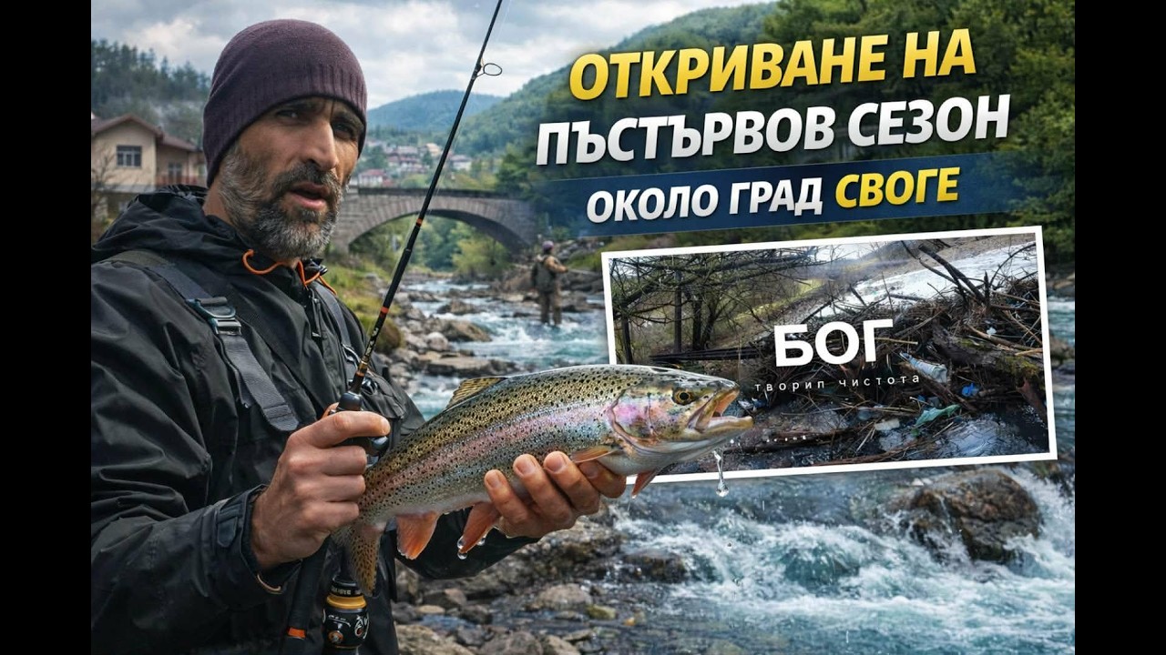 Постно откриване на пъстървов сезон 2026 около Своге на #спининг
