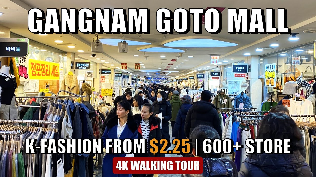 Gangnam GoTo Mall: Seoul’s Largest Underground Shopping | 4K Walking Tour