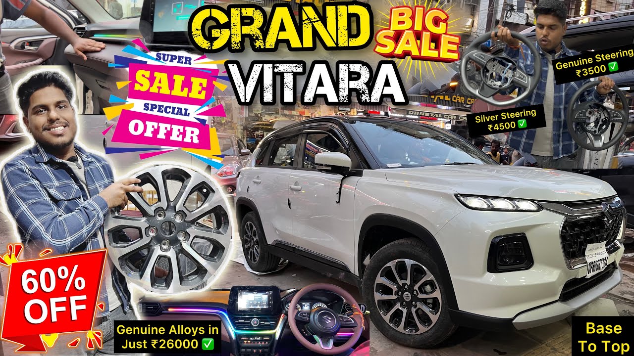 Grand Vitara Base To Top Modification 🔥 Grand Vitara New Discount ✅ Must Watch
