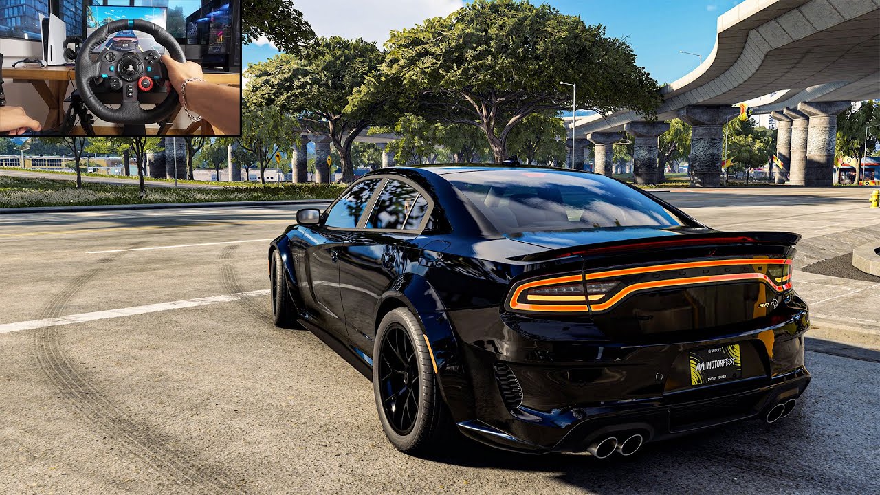 The Crew Motorfest - Dodge Charger Hellcat Free-Roam (Logitech G29)