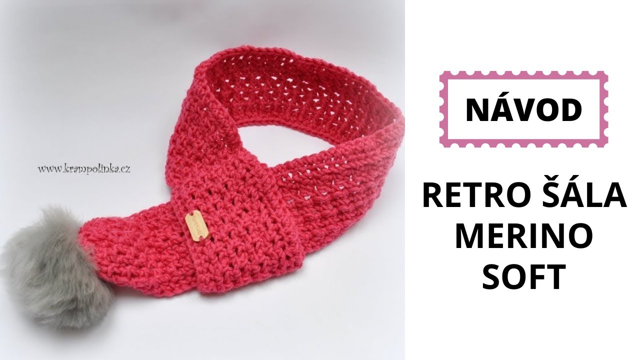 Retro šála Merino Soft pro miminka.