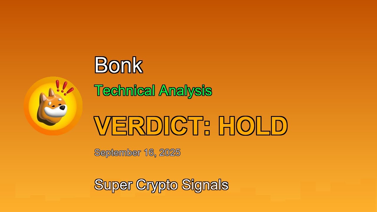 Bonk (BONKUSDT) Signal | Buy or Sell | Bonk Technical Analysis September 16, 2025