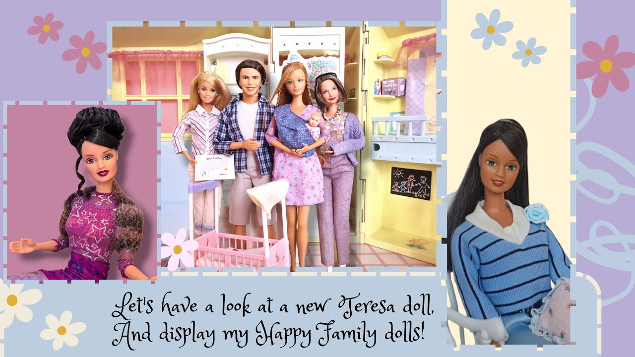 Let's have a look at a new Barbie Teresa doll, display my Happy Family dolls, and more!