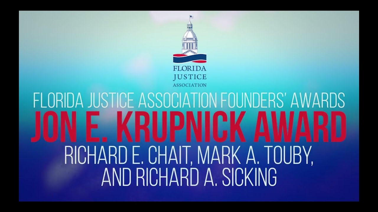 Richard E. Chait, Mark Touby, and Richard Sicking - Recipients of the 2016 Jon. E. Krupnick Award
