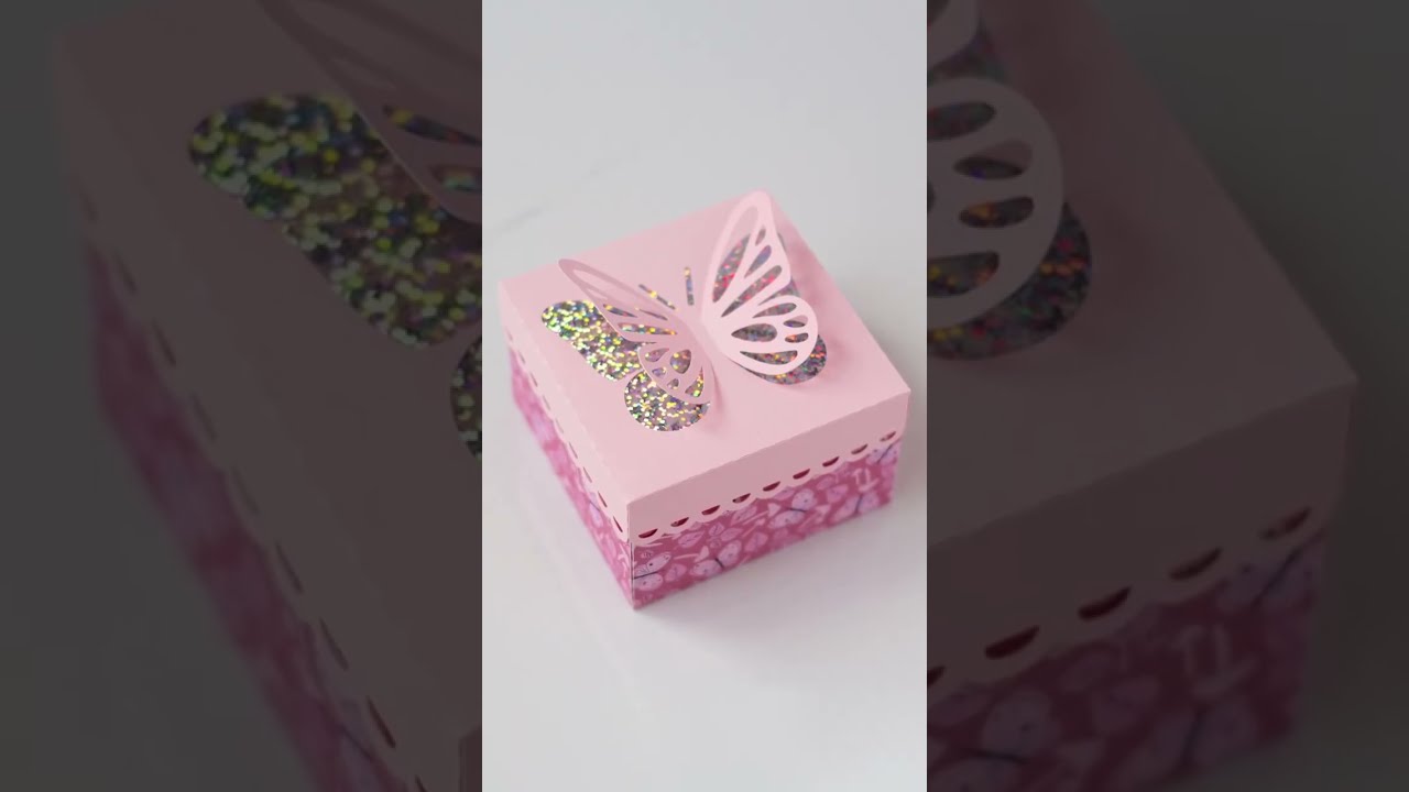 Dimensional Butterfly Gift Box Quick Assembly