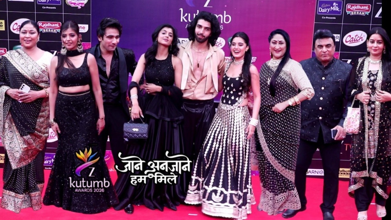 Jaane Anjaane Hum Mile Cast Raghav, Reet, Unnati, Dhruv, Kriti, Buaji At Zee Kutumb Awards 2026