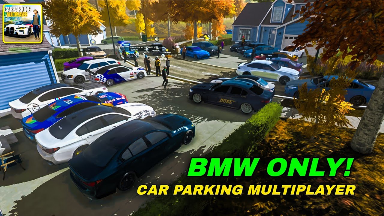 BMWs Took over the Server! Car Parking Multiplayer Meet Up
