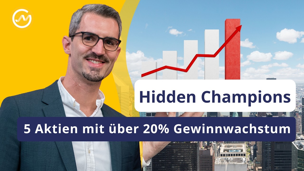 Hidden Champions: 5 langfristige Aktien mit über 20% Gewinnwachstum pro Jahr