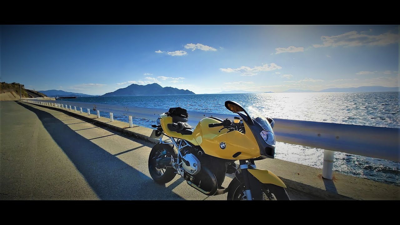Riding on BMW R1200S in Hiroshima Japan