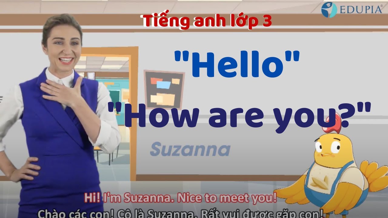 Học tiếng anh lớp 3 Unit 1: Hello - How are you?