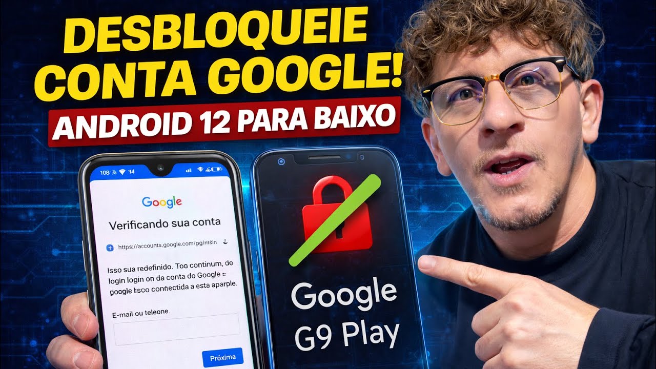 DESBLOQUEIO CONTA GOOGLE Motorola G9 Play (Android 12 ou Inferior) – Método Atualizado!