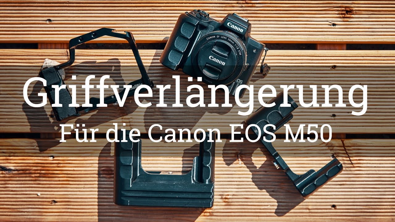 ⭐️ Canon EOS M50 - GRIFFVERLÄNGERUNG, SMALLRIG CAGE und BATTERIEGRIFF für besseres Handling