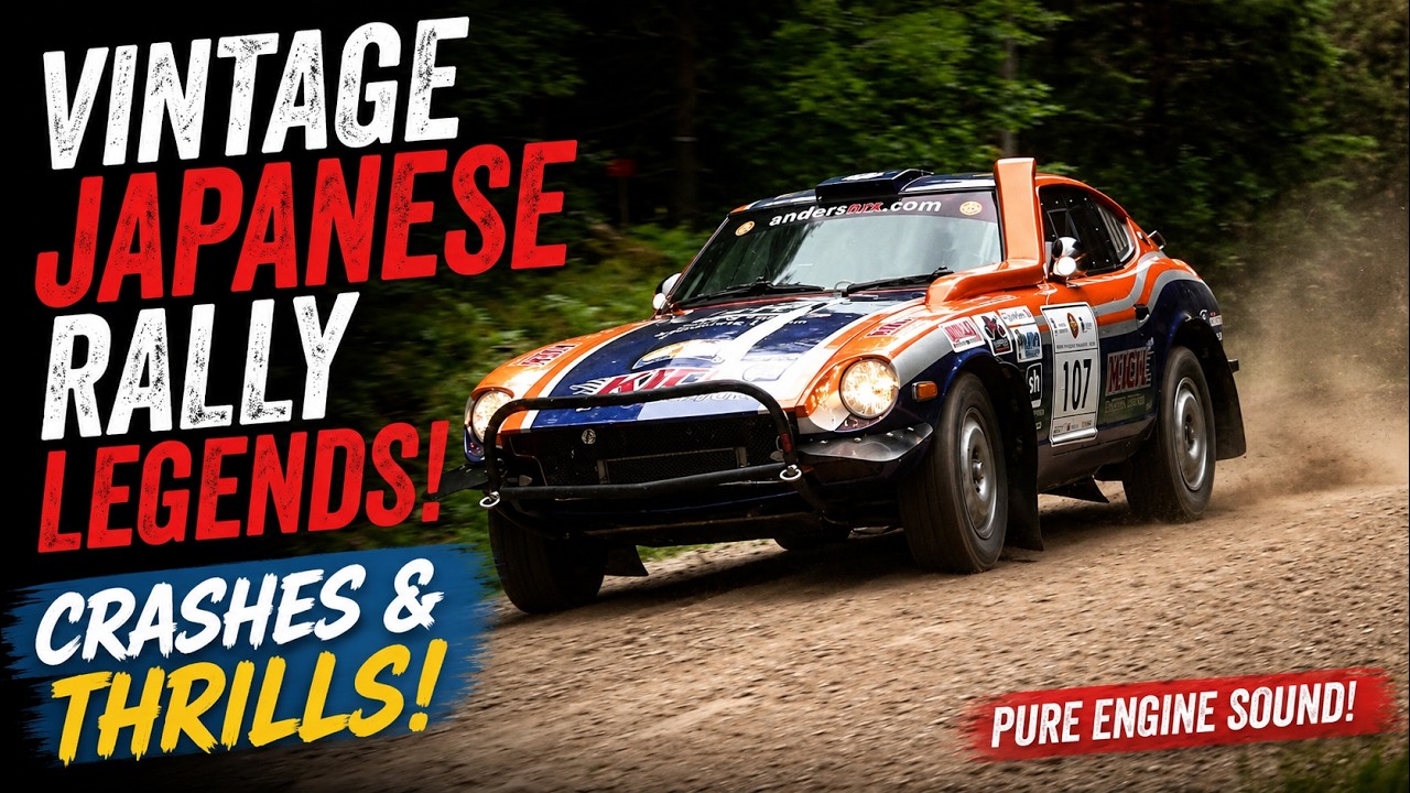 Vintage Japanese Rally Legends | Crashes & Thrills