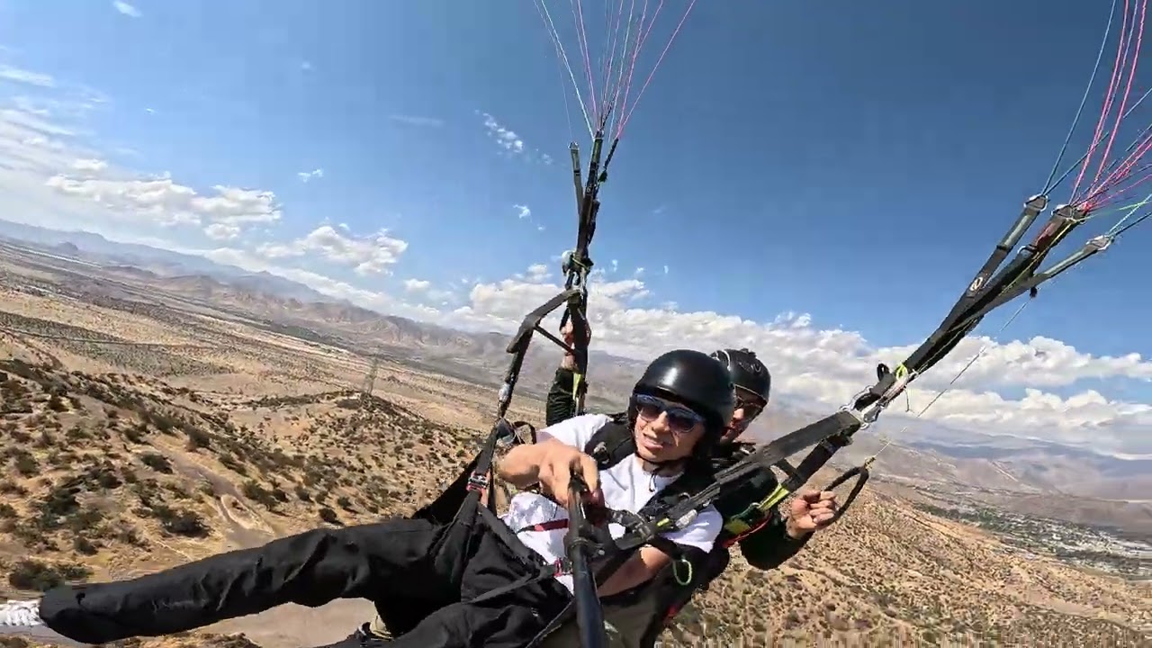 Mi hijo Luis Gerardo Rosas y su primera experiencia en Parapente 
